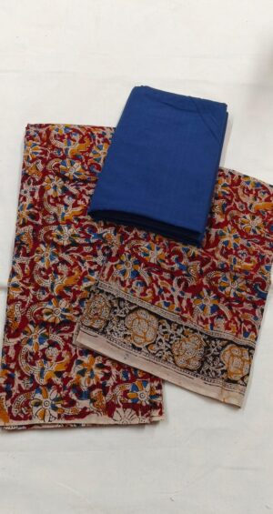 Kalamkari Ikkat Dress Material - Image 5