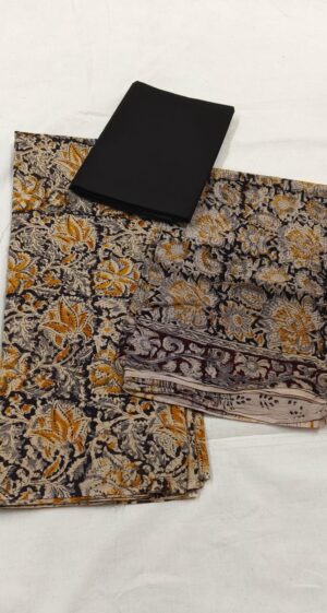Kalamkari Ikkat Dress Material - Image 6
