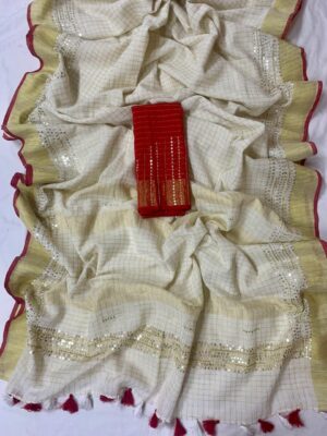 Linen Saree - Image 5