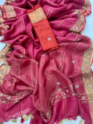 Linen Saree - Image 8