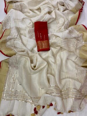 Linen Saree - Image 13