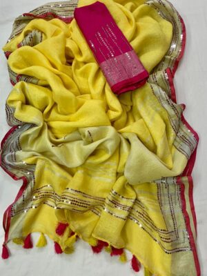 Linen Saree - Image 9