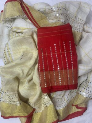 Linen Saree - Image 6