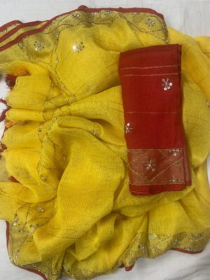Linen Saree - Image 20