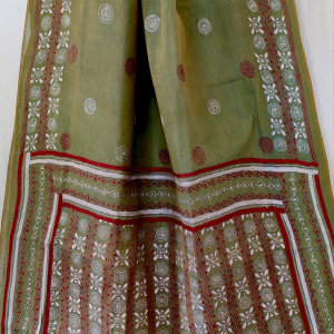 Cotton Kantha Stitch Saree
