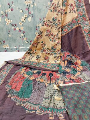 Hand Katha Weaving Saree - Image 8