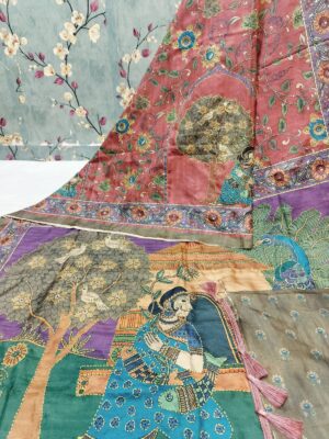 Hand Katha Weaving Saree - Image 5