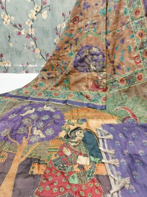 Hand Katha Weaving Saree - Image 10