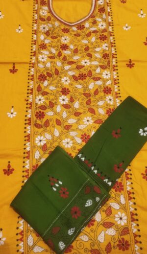 Kantha Stitch Dress Material - Image 21