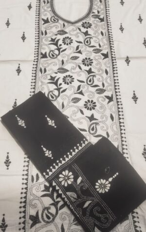 Kantha Stitch Dress Material - Image 5