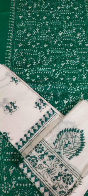 Kantha Stitch Dress Material - Image 13