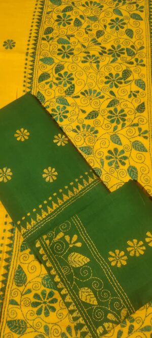 Kantha Stitch Dress Material - Image 22