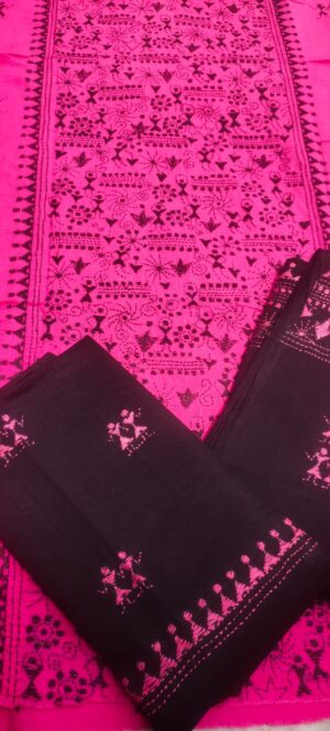 Kantha Stitch Dress Material - Image 8