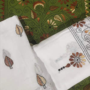 Kantha Stitch Dress Material