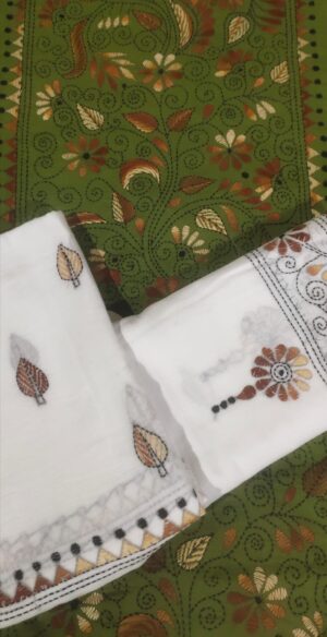 Kantha Stitch Dress Material