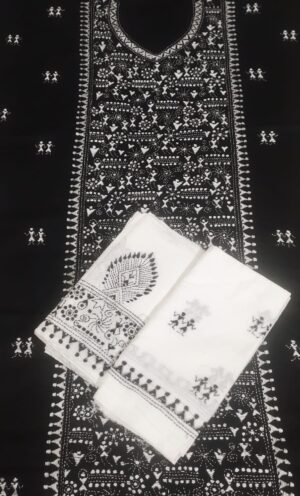 Kantha Stitch Dress Material - Image 7