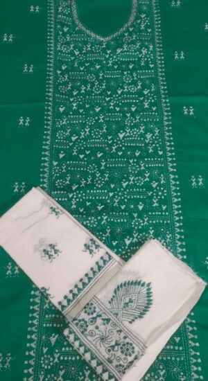 Kantha Stitch Dress Material - Image 2