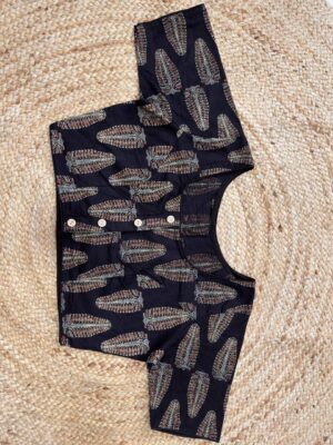 Readymade Ajrakh Blouse - Image 12