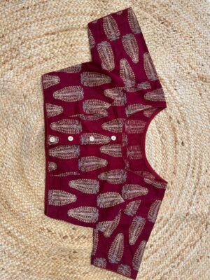 Readymade Ajrakh Blouse - Image 13