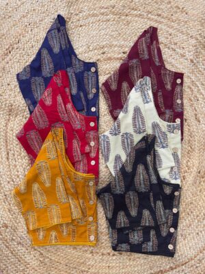 Readymade Ajrakh Blouse - Image 4