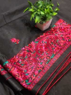 Semi Tussar Saree - Image 2