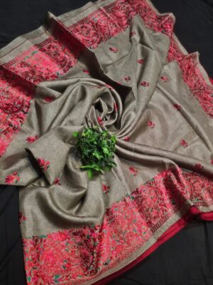 Semi Tussar Saree - Image 5