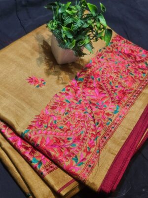 Semi Tussar Saree - Image 4