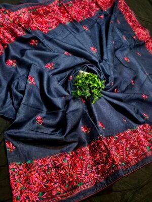 Semi Tussar Saree - Image 9