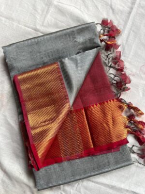 Handloom Mangalagiri Saree - Image 29