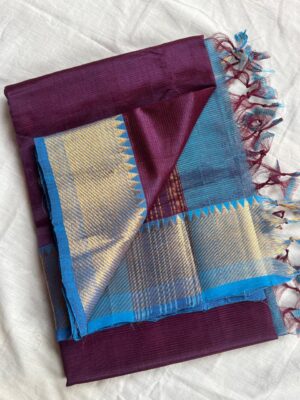 Handloom Mangalagiri Saree - Image 34