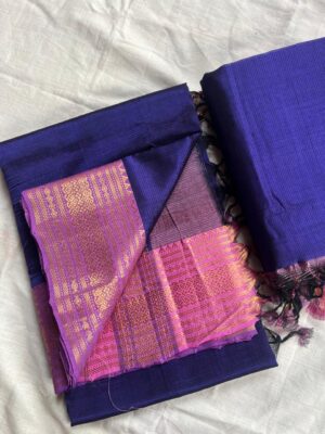 Handloom Mangalagiri Saree - Image 14