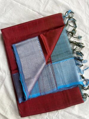 Handloom Mangalagiri Saree - Image 36
