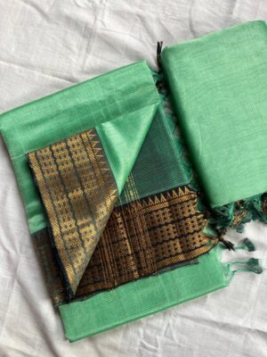Handloom Mangalagiri Saree - Image 27