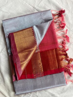 Handloom Mangalagiri Saree - Image 6