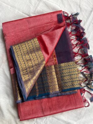 Handloom Mangalagiri Saree - Image 16