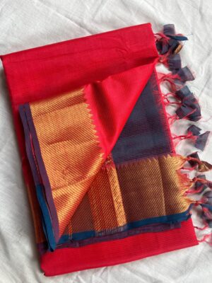 Handloom Mangalagiri Saree - Image 19
