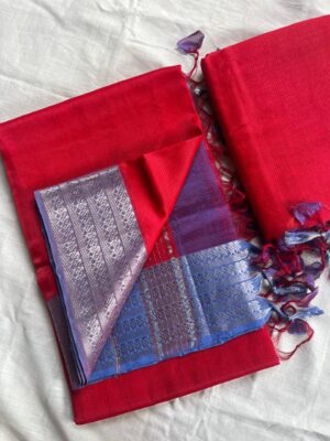 Handloom Mangalagiri Saree - Image 7