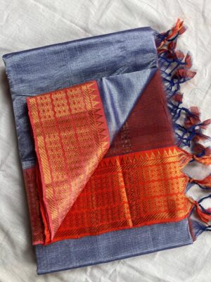 Handloom Mangalagiri Saree - Image 8