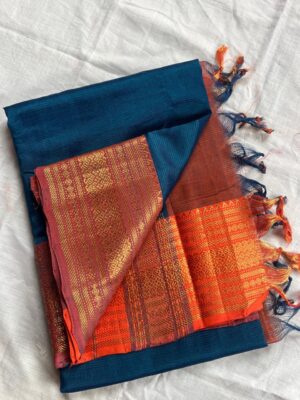 Handloom Mangalagiri Saree - Image 5