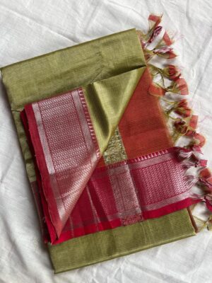 Handloom Mangalagiri Saree - Image 9