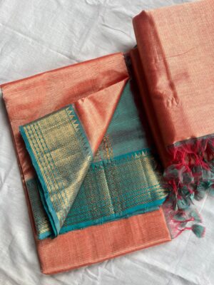 Handloom Mangalagiri Saree - Image 12