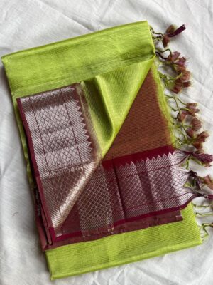 Handloom Mangalagiri Saree - Image 37