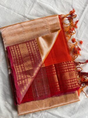 Handloom Mangalagiri Saree - Image 40