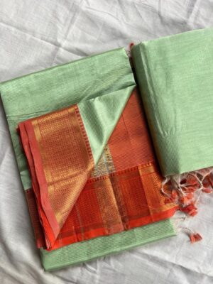 Handloom Mangalagiri Saree - Image 15