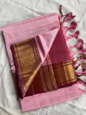 Handloom Mangalagiri Saree - Image 32