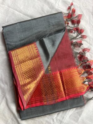 Handloom Mangalagiri Saree - Image 10