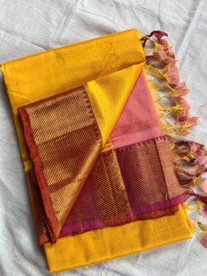 Handloom Mangalagiri Saree - Image 38