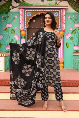 Bagru Print readymade dress - Image 26