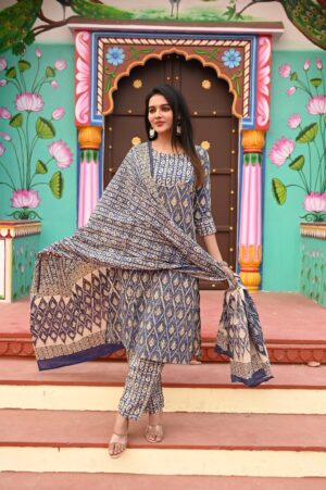 Bagru Print readymade dress - Image 24