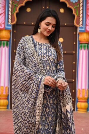 Bagru Print readymade dress - Image 11